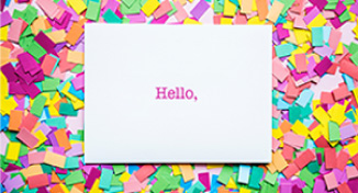 Image of An envelope saying hello